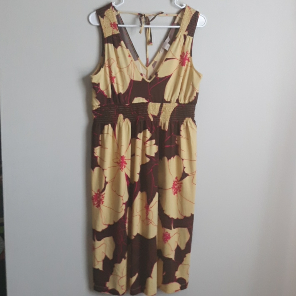 Floral V-neck Dress
